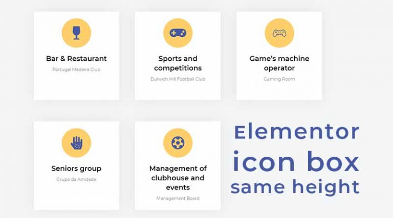 How to Get Equal Height on elementor icon box without extra plugin