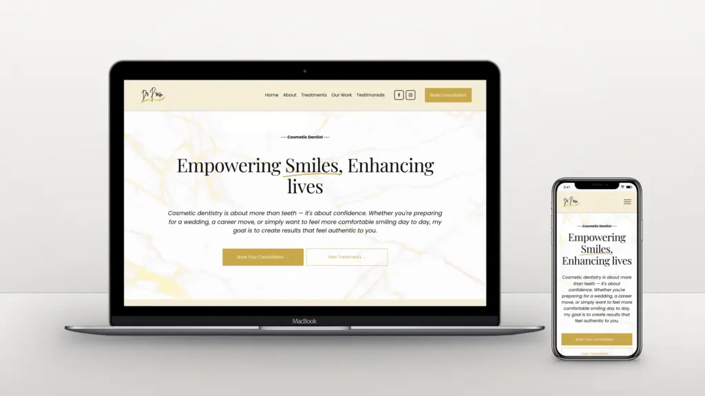 Dr Prem website design