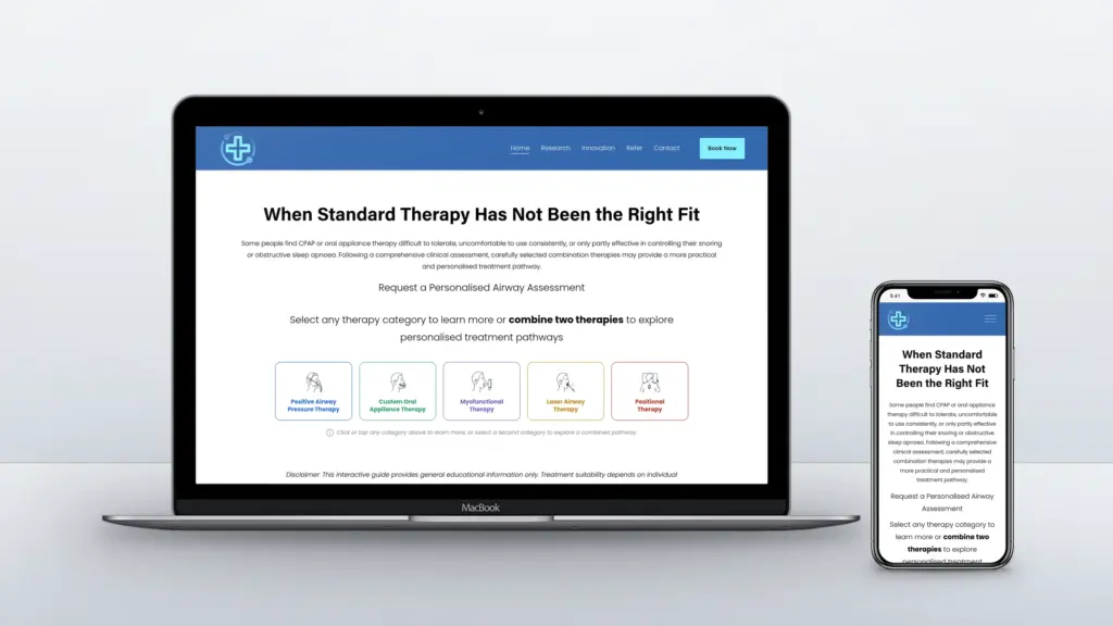 Hybrid Airway Solutions website design