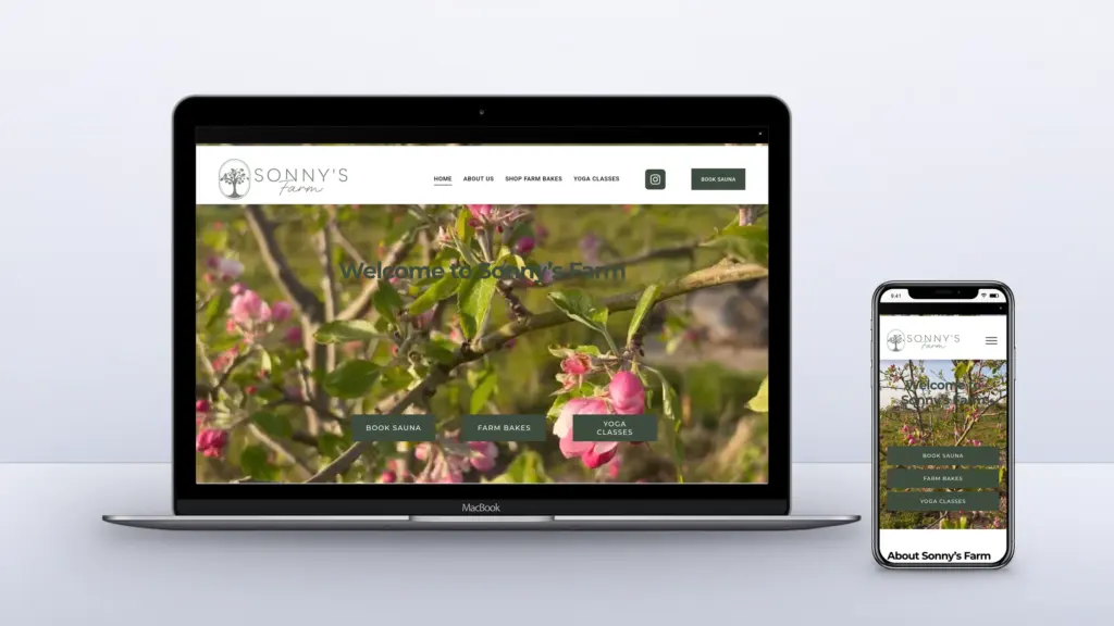 Sonny’s Farm website design