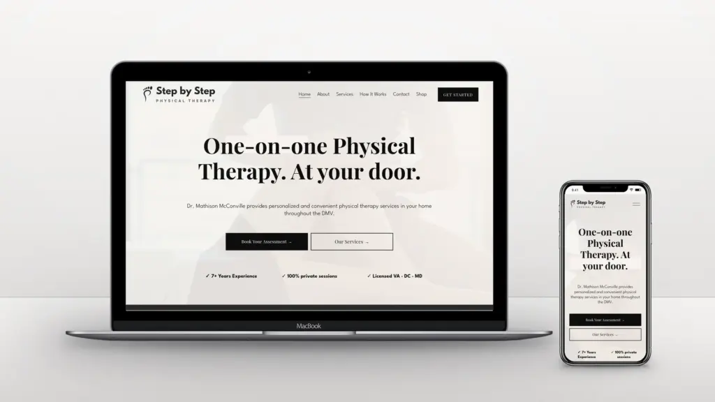 Step by Step Rehab website design