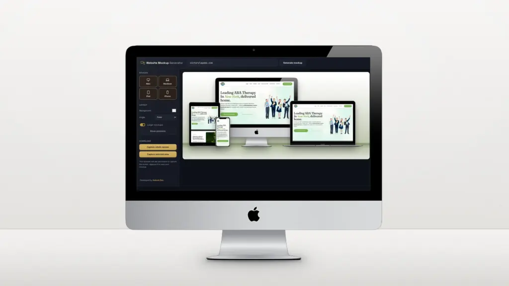 Website Mockup Generator website design